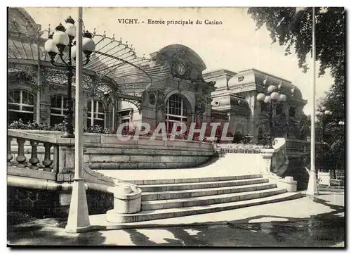 Vichy Cartes postales entree principale du casino