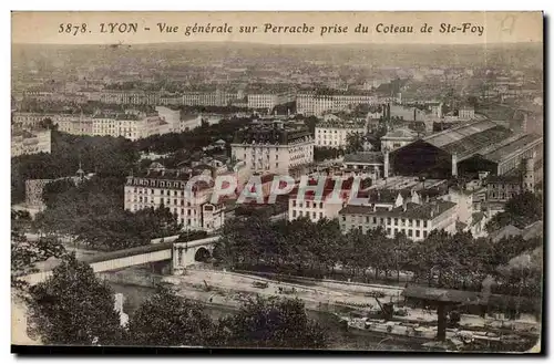 Lyon Ansichtskarte AK Vue generale sur Perrache prise du coteau de Ste Foy