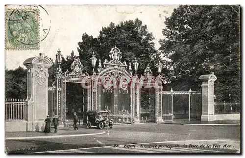 Lyon Cartes postales L&#39entree principale du parc de la Tete d&#39or