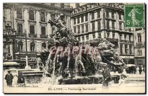 Lyon Cartes postales Fontaine Bartholdi