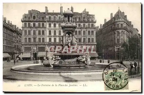 Lyon Ansichtskarte AK La fontaine de la place des Jacobins