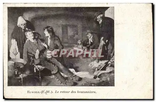 Cartes postales Elwell Le retour des braconnires (pirates)