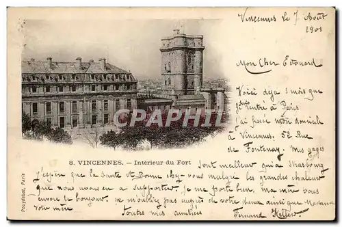 Vincennes Cartes postales Interieur du fort