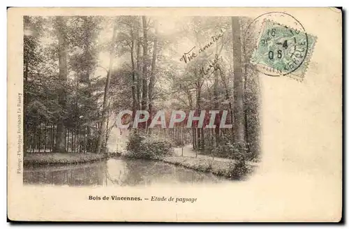 Vincennes Ansichtskarte AK Bois Etude de paysage