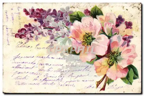 Cartes postales FAntaisie Fleurs