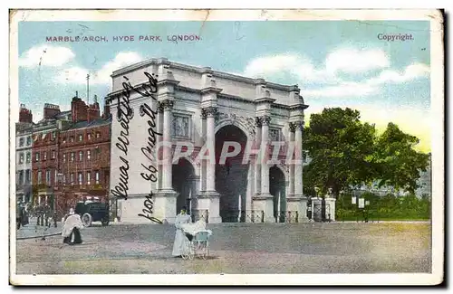 Great Britain Ansichtskarte AK Marble Arch Hyde PArk London Londres