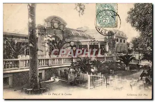 Vichy Cartes postales Le parc et le casino