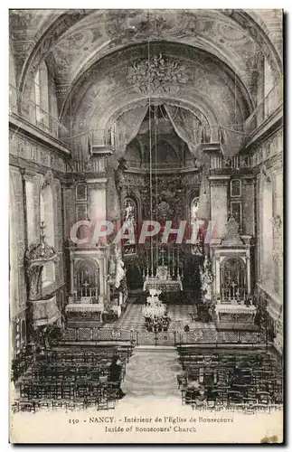 Nancy Cartes postales Interieur de l&#39eglise de Bonsecours