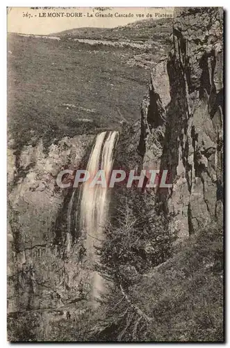 Mont Dore Cartes postales La grande cascade vue du plateau