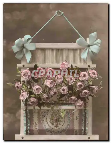 Fantaisie - Fete - Bonne Annee - fleur - flowery decoration - Ansichtskarte AK