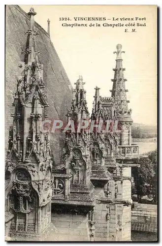 Vincennes - Le vieux fort Chapitaux de la Chapelle cote sud- Ansichtskarte AK