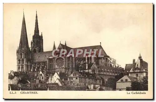 Chartres Cartes postales La cathedrale