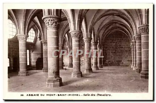 Mont Saint Michel Ansichtskarte AK Salle des chevaliers