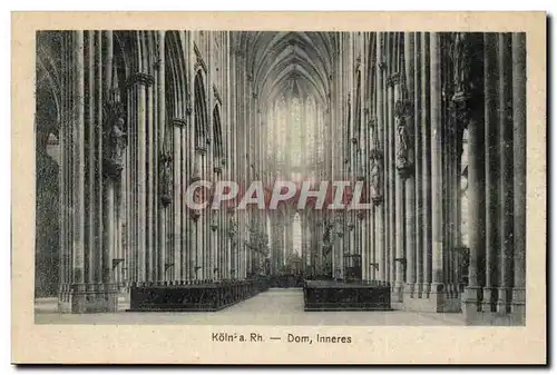 allemagne Koln Cartes postales Dom inneres