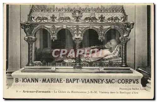 Ars sur formans Cartes postales La chasse du bienheureux par JBM Viauney dans la basilique d'ars