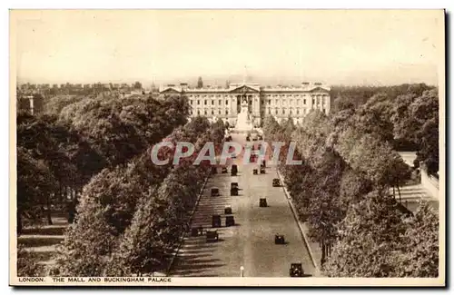 Grande Bretagne Londres London Ansichtskarte AK The mall and Buckingham palace