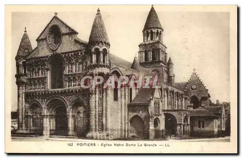 Poitiers Cartes postales Eglise Notre DAme dans la grande