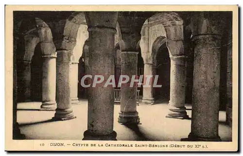 Dijon Cartes postales Crypte de la cathedrale Saint Benigne (debut 11eme)