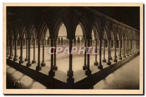 Mont Saint Michel Ansichtskarte AK Abbaye Galeries du cloitre