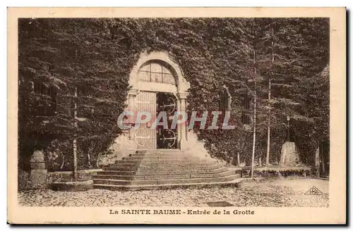 La Sainte baume Cartes postales Entree de la grotte