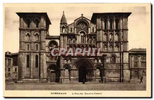 Bordeaux Cartes postales l'eglise Sainte Croix