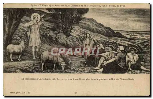 Eglise d'Ars Cartes postales Peinture de la chapelle de la glorification Le bienheureux Cure d'Ars petit b