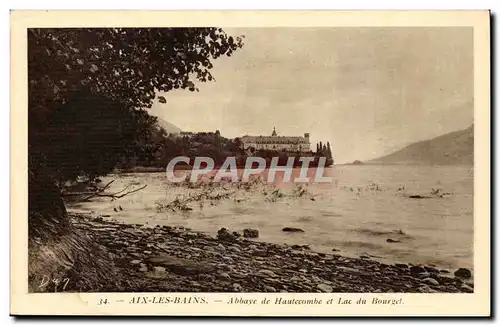 Aix les Bains Cartes postales Abbaye de Hautecombe et lac du Bourget