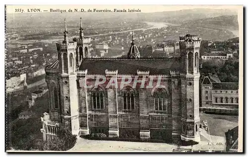 Lyon Ansichtskarte AK Basilique de Notre DAme de Fourviere Facade laterale