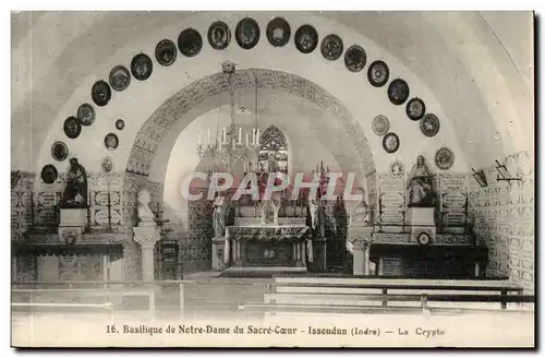 Basilique de Notre DAme du sacre Coeur Cartes postales Issoudun La crypte