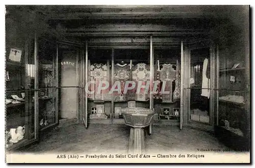 Cartes postales Ars Presbytere du saint cure d'ars Chambre des reliques