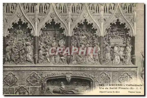 Amiens Cartes postales Cathedrale Vie de Saint Firmin