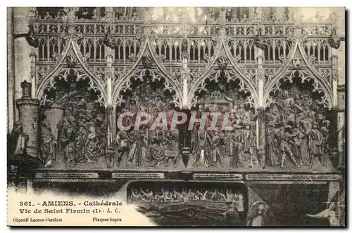 Amiens Ansichtskarte AK Cathedrale Vie de Saint Firmin