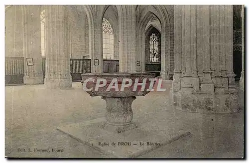 Eglise de Brou Cartes postales le benitier