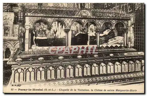 Paray le Monial Ansichtskarte AK Chapelle de la Visitation La chasse de sainte MArguerite Marie