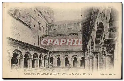 Cartes postales Basilique de Notre Dame du Puy Le cloitre