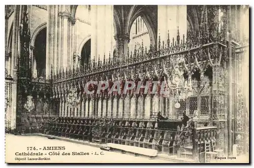 Amiens Cartes postales Cathedrale Cote des Stalles