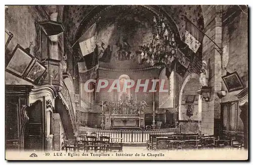 Luz Cartes postales Eglise des templiers Interieur de la chapelle