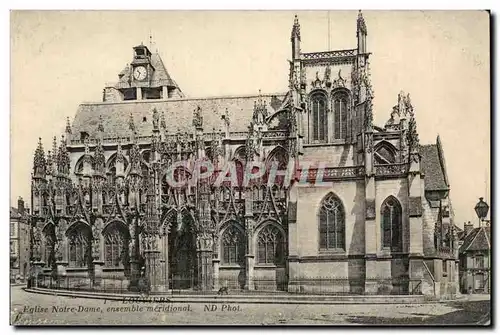 Louviers Cartes postales Eglise Notre DAme ensemble meridional
