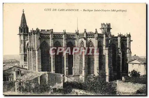 Cite de CArcassonne Cartes postales Basilique Saint Nazaire (cote gothique)