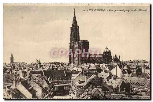 Strasbourg Cartes postales Vue panoramique prise de l'hopital