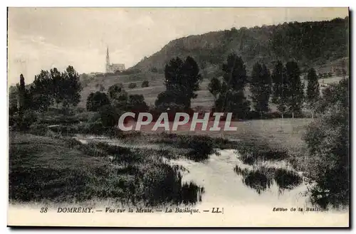 Domremy Cartes postales Vue sur la Meuse La basilique