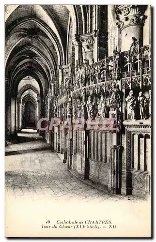 Cartes postales Cathedrale de chartres Cartes postales Tour du choeur