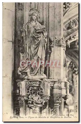 Ansichtskarte AK Eglise de Brou Figure du mausolee de Marguerite de Bourbon