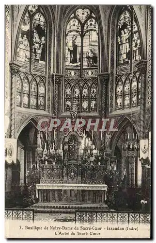 Basilique de Notre DAme du sacre coeur Issoudun Ansichtskarte AK l&#39autel du sacre coeur