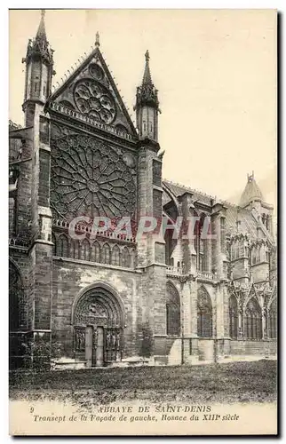 Abbaye de Saint Denis Ansichtskarte AK transept de la facade de gauche Rosace du 13eme