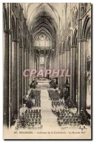 Bourges Ansichtskarte AK Interieur de la cathedrale