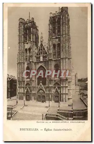 Belgie Belgique Bruxelles Ansichtskarte AK Eglise Sainte Gudule