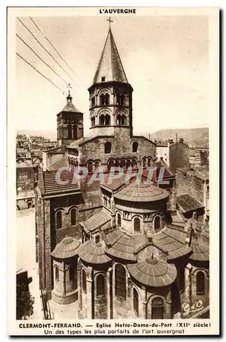 Clermont Ferrand Cartes postales Eglise Notre DAme du port un des types les plus parfaits de l&#39art auvergnat