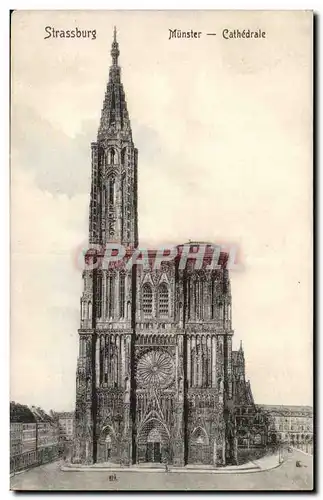 strasbourg Cartes postales Munster Cathedrale Strassburg