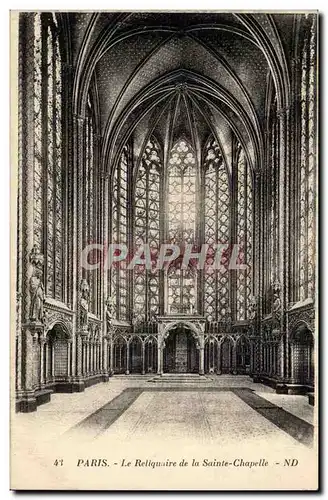 Paris Cartes postales Le reliquaire de la Sainte Chapelle